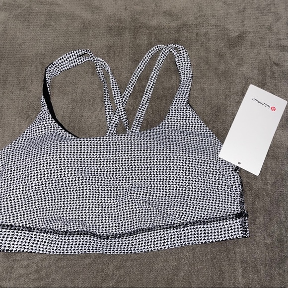 NWT Lululemon Energy Bra Luxtreme black white - Picture 2 of 4